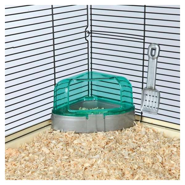 Trixie Ecktoilette mit Dach für Kleinnager – Bild 3