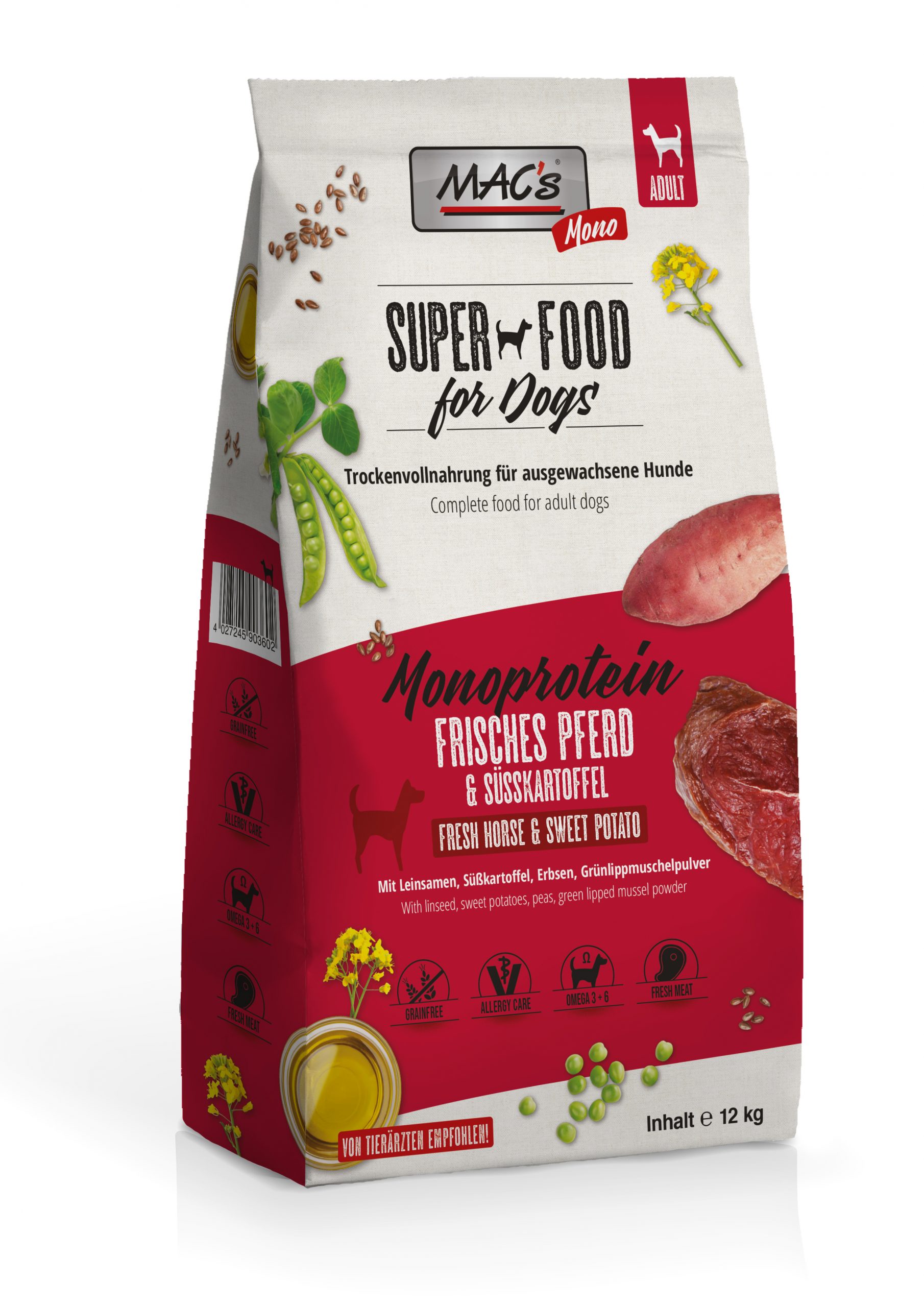 MAC´s DOG Mono frisches Pferd 12kg